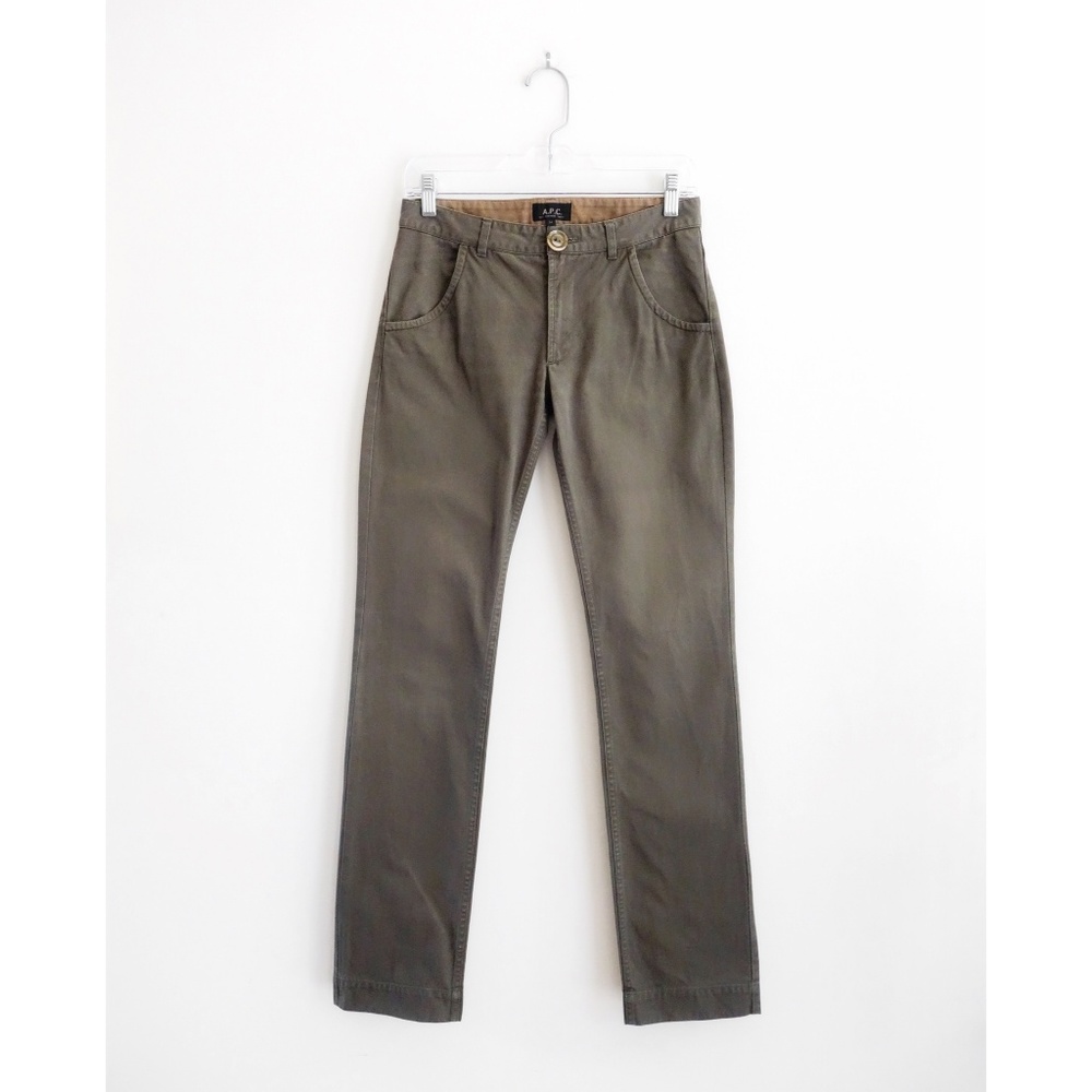 A.P.C. Olive Straight Leg Pants